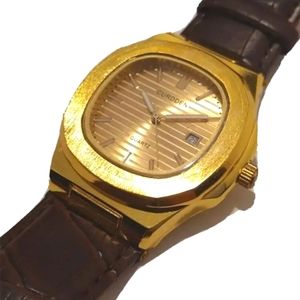 Gold Cushion Dress Watch